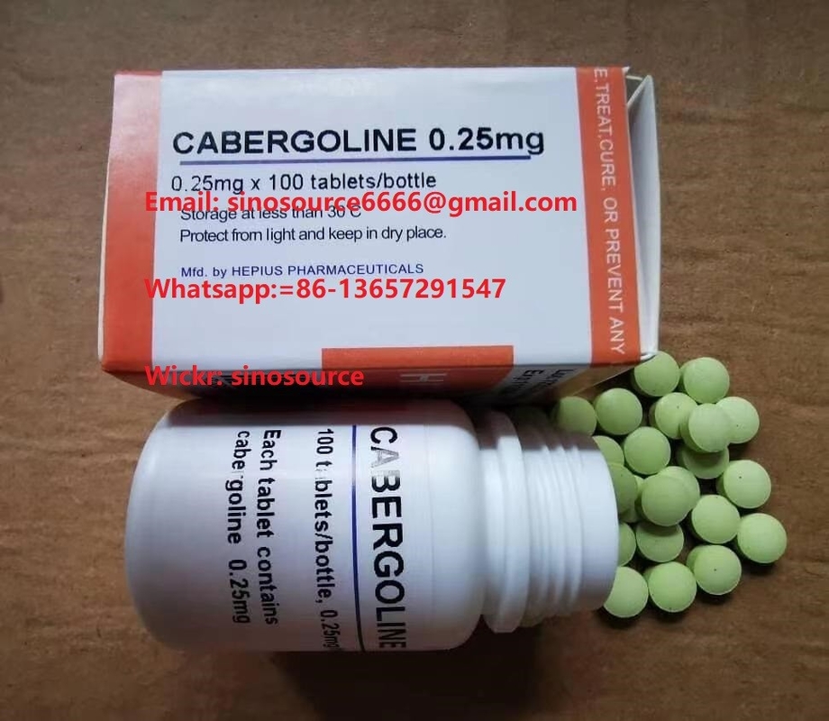 Cabergoline 0.25mgx100/Bottle Steroid Finished Tablets Dostinex Cas 81409-90-7